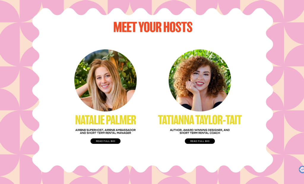 The Level Up Your listing Summit Hosts Natalie Palmer and Tatiana Taylor-Tait